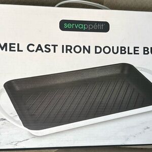 Black and White Cast Iron Griddle